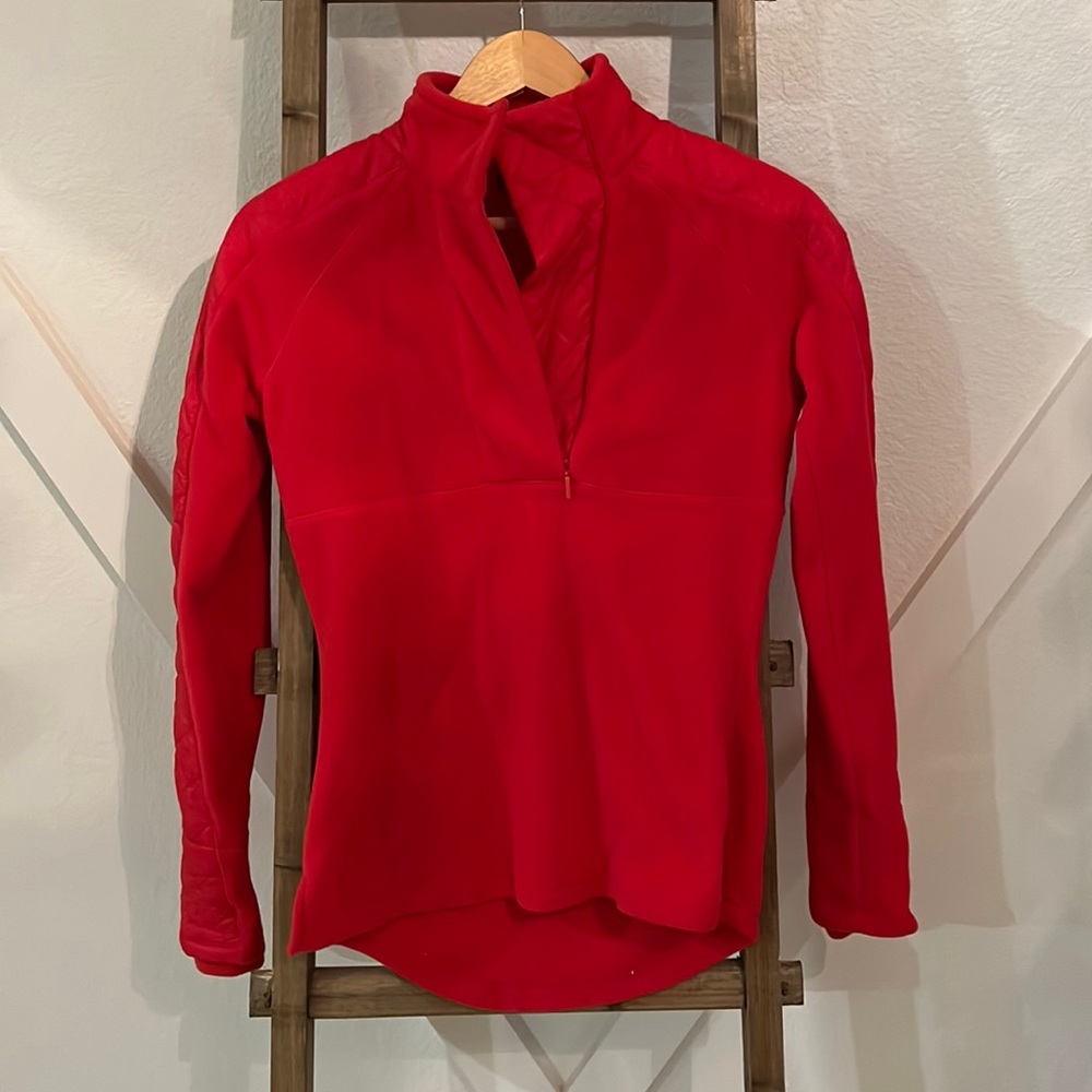 Red Athleta Halfzip Pullover - image 1